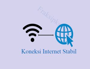 pastikan koneksi internet stabil untuk mencegah aktivitas mencurigakan